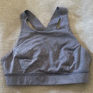 lululemon athletica Textured Gray Sports Bra
